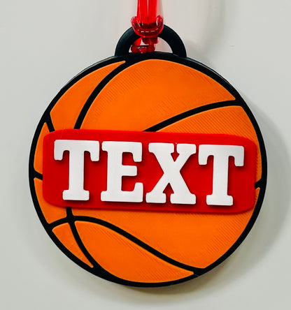 Basketball Backpack Tag