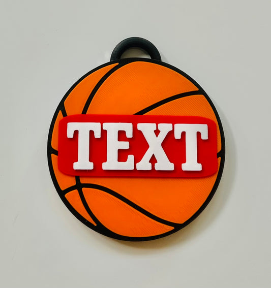 Basketball Backpack Tag