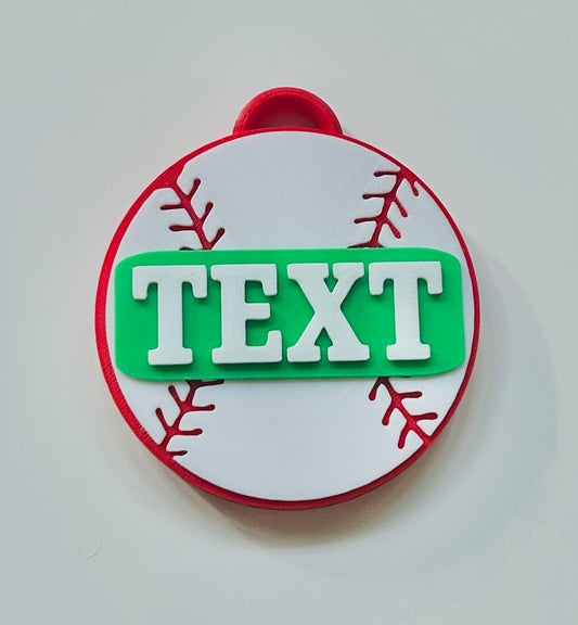 Baseball Backpack Tag