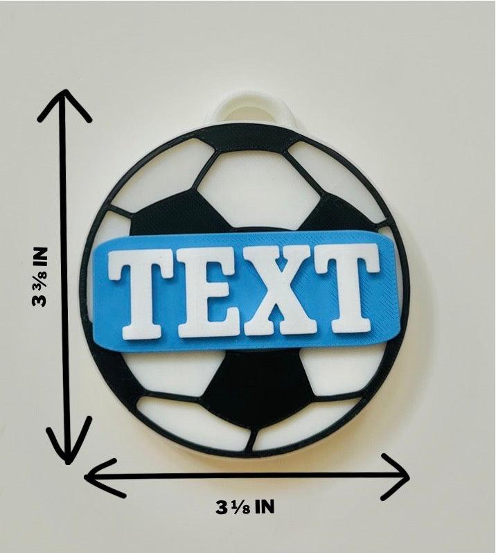 Soccer Backpack Tag