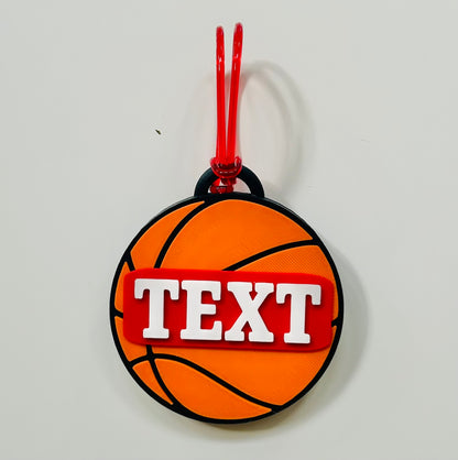 Basketball Backpack Tag