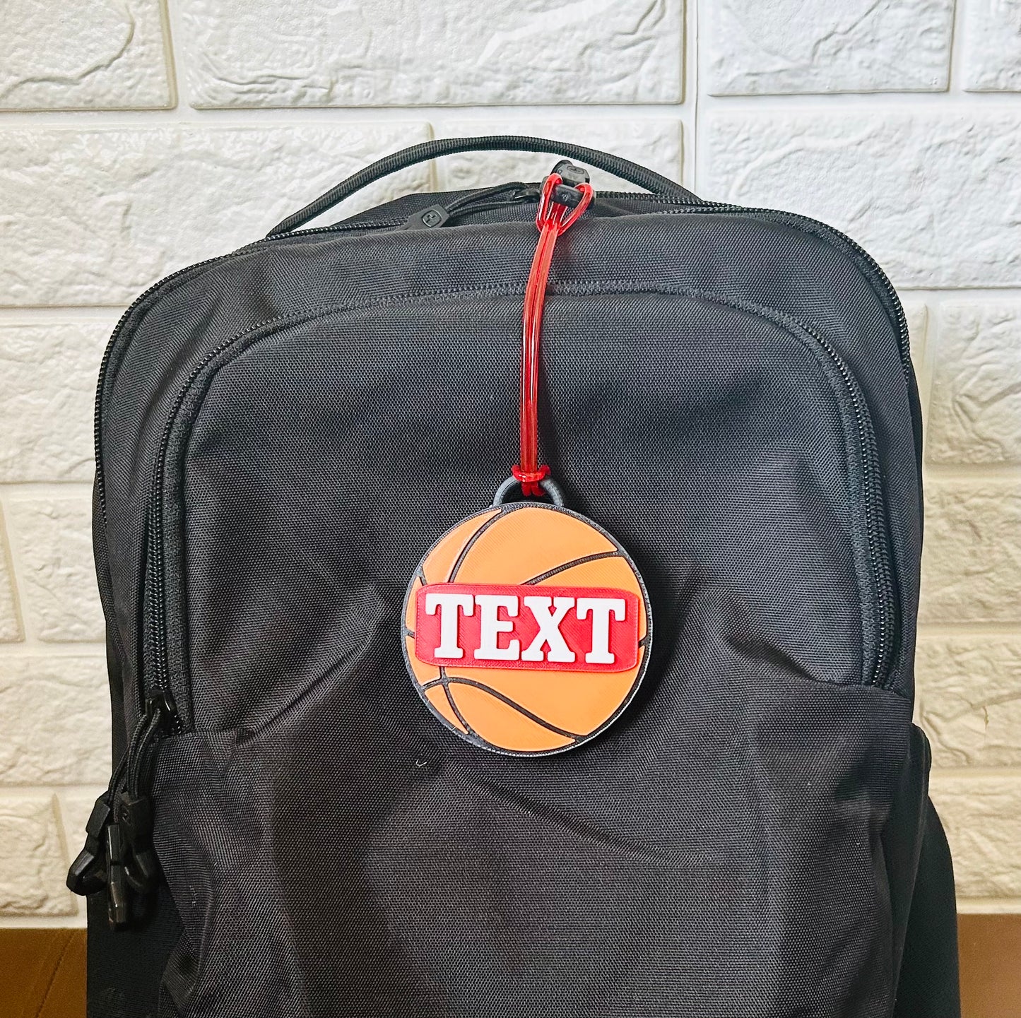 Basketball Backpack Tag