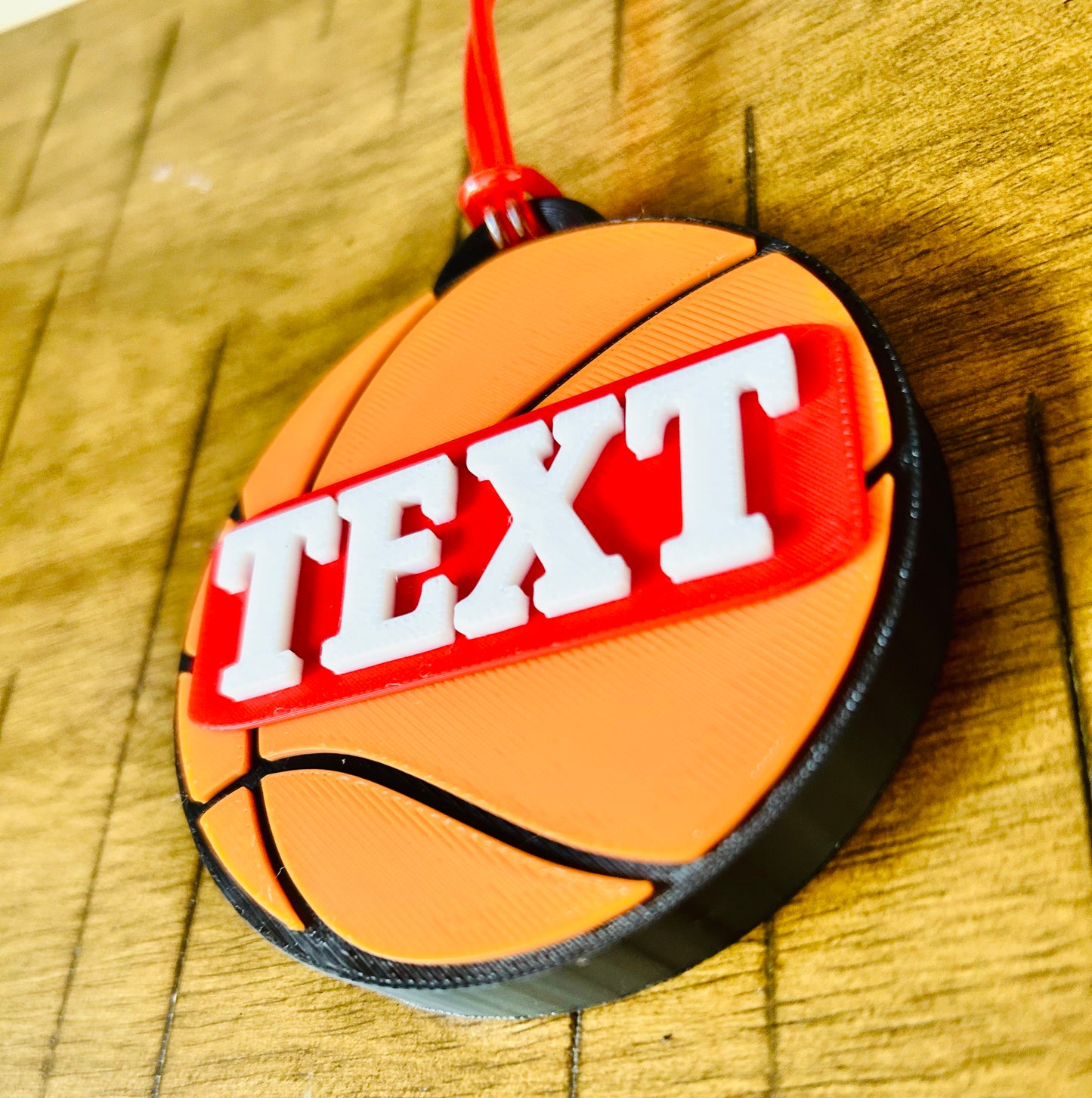 Basketball Backpack Tag