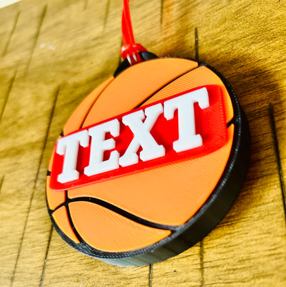 Basketball Backpack Tag