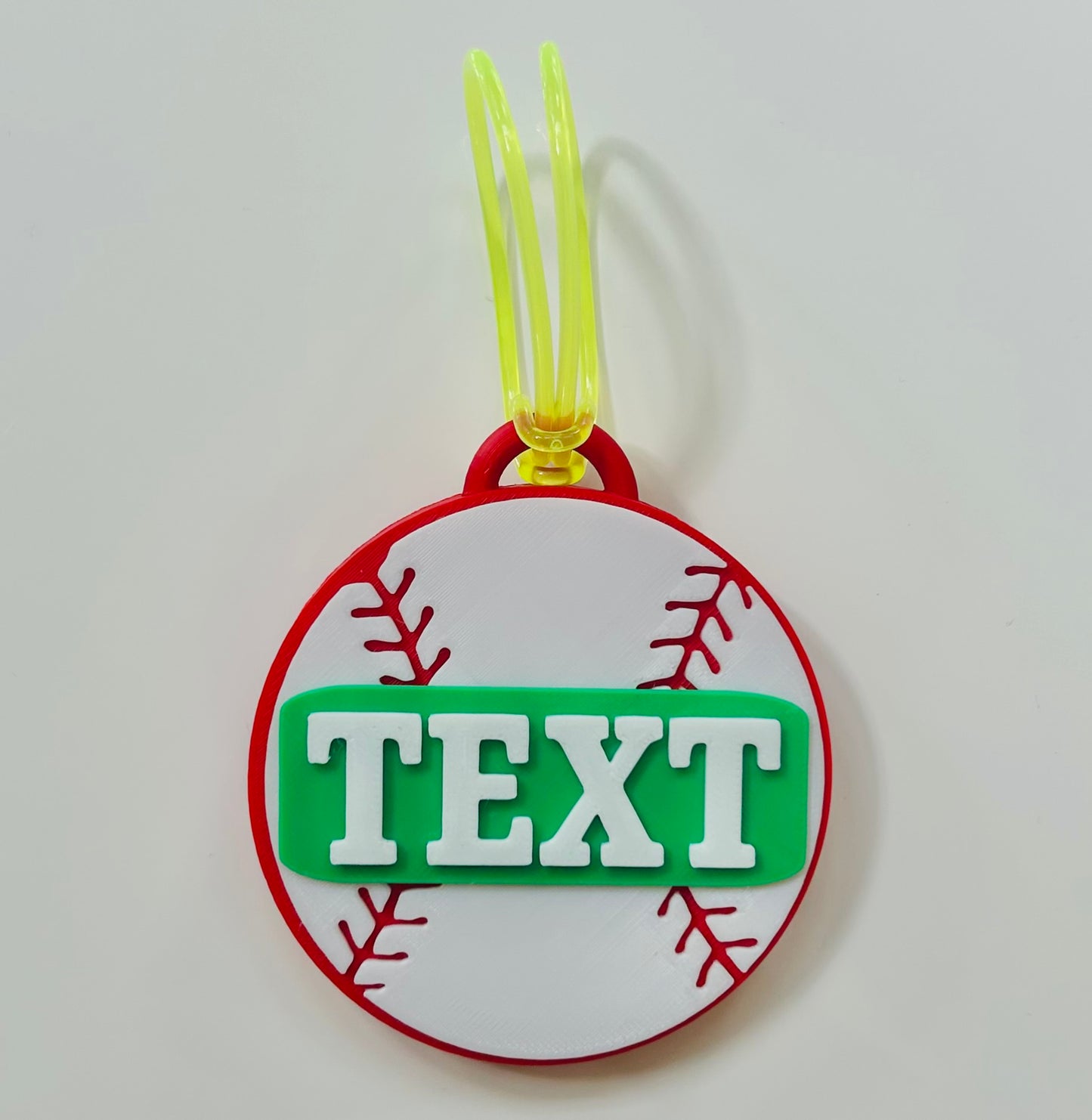 Baseball Backpack Tag