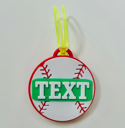 Baseball Backpack Tag
