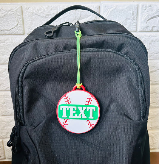 Baseball Backpack Tag
