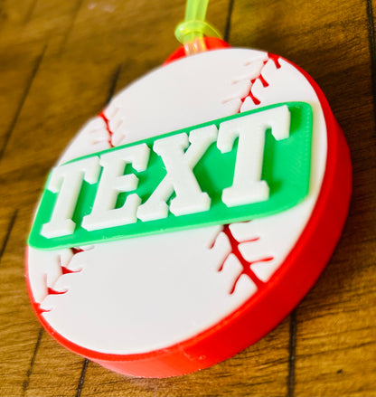 Baseball Backpack Tag