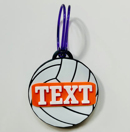 Volleyball Backpack Tag
