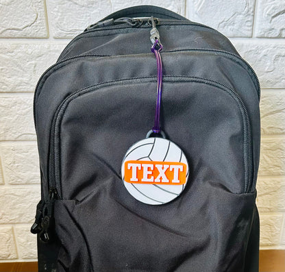 Volleyball Backpack Tag