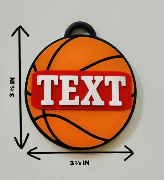 Basketball Backpack Tag