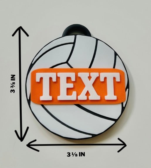 Volleyball Backpack Tag