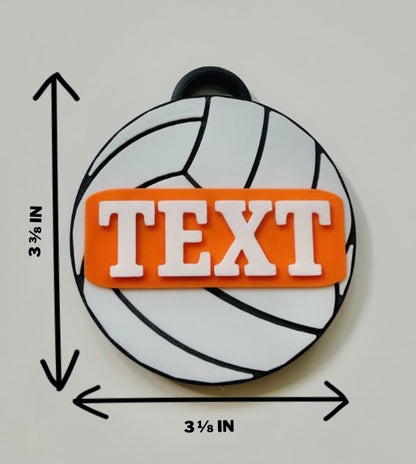 Volleyball Backpack Tag